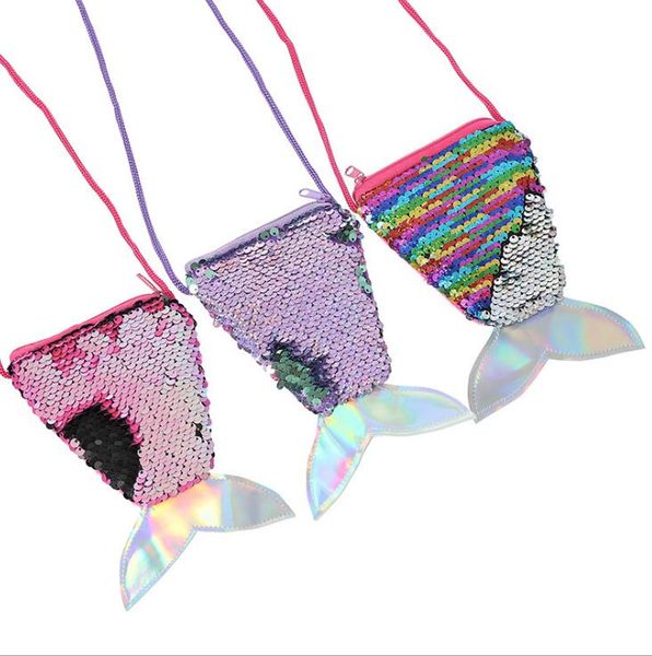 6 colors fishtail two-color sequins change wallet sequins change wallet rope coin bag children's diagonal wallet, Black
6 colors fishtail two-color sequins change wallet sequins change wallet rope coin bag children's diagonal wallet, Black