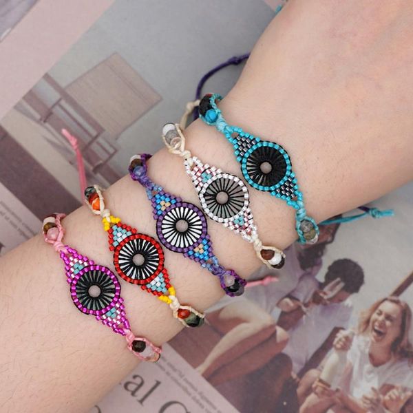bracelet miyuki evil eye bracelets for women delicas beads boho jewelry pulseras mujer chic handmade woven gift, Golden;silver
bracelet miyuki evil eye bracelets for women delicas beads boho jewelry pulseras mujer chic handmade woven gift, Golden;silver