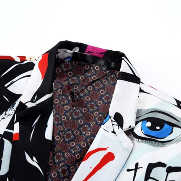 men suit jacket 2019 new tide mens fashion print blazer design plus size hip casual male slim fit suit singer costume, White;black
men suit jacket 2019 new tide mens fashion print blazer design plus size hip casual male slim fit suit singer costume, White;black