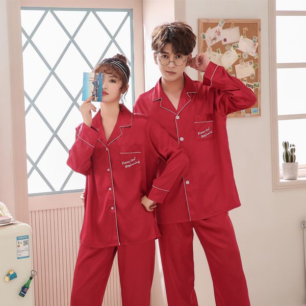 pajama suit satin silk pajamas sets couple sleepwear family pijama lover night suit men & women casual home clothing, Black;brown
pajama suit satin silk pajamas sets couple sleepwear family pijama lover night suit men & women casual home clothing, Black;brown