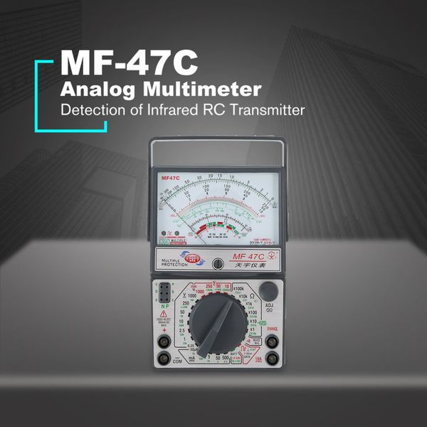 mf-47c analog multimeter dc/ac voltage current meter infrared detection handheld hfe tester multitester buzzer battery test
mf-47c analog multimeter dc/ac voltage current meter infrared detection handheld hfe tester multitester buzzer battery test