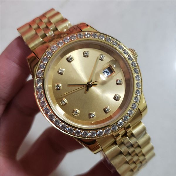 2019 new upscale men's and women's watches 40 mm automatic movement mechanical watch stainless steel diamond watches, Slivery;brown
2019 new upscale men's and women's watches 40 mm automatic movement mechanical watch stainless steel diamond watches, Slivery;brown