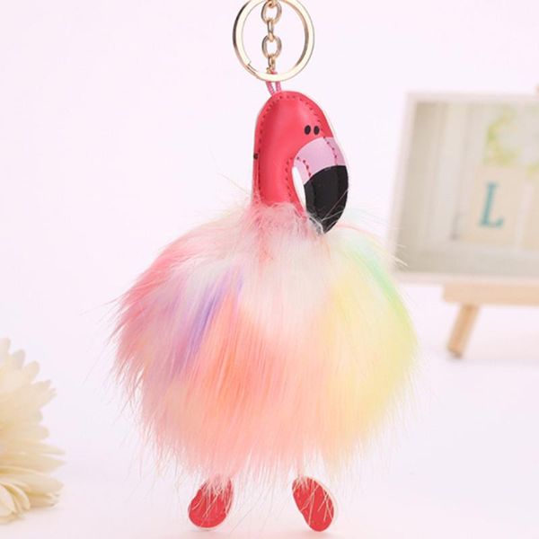 keychains pu leather flamingos hang artificial fur ball ornament colorful animal hair bulb key chain, Silver
keychains pu leather flamingos hang artificial fur ball ornament colorful animal hair bulb key chain, Silver