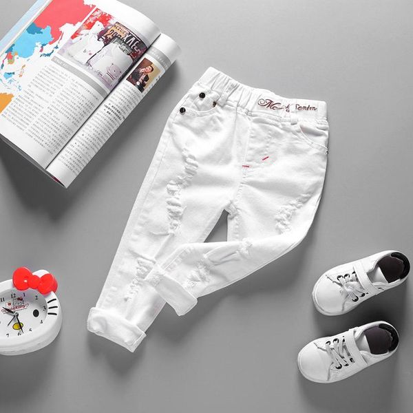 girls white demin jeans cotton children leggings fashion ripped pants trousers mid-waist elastic for outside spodnie, Blue
girls white demin jeans cotton children leggings fashion ripped pants trousers mid-waist elastic for outside spodnie, Blue