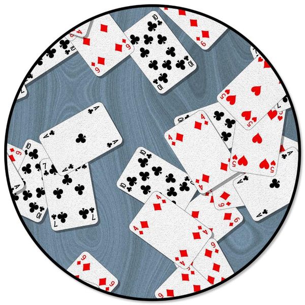 red black playing card square pattern rugs and carpets for home living room round rug for children rooms non-slip
red black playing card square pattern rugs and carpets for home living room round rug for children rooms non-slip