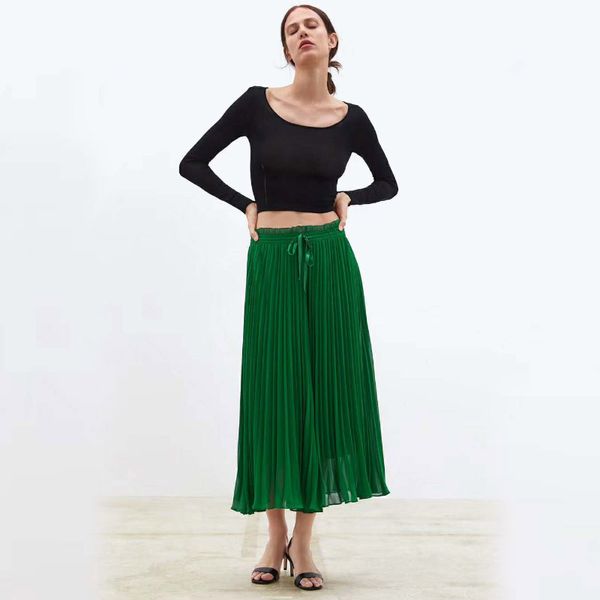 2019 Summer Fashion Green Lace Pants Women Pleated Tulle Elegant Skirts Light and Breathable Knee-Length Lady's Loose Shorts Z05 XS-L
2019 Summer Fashion Green Lace Pants Women Pleated Tulle Elegant Skirts Light and Breathable Knee-Length Lady's Loose Shorts Z05 XS-L