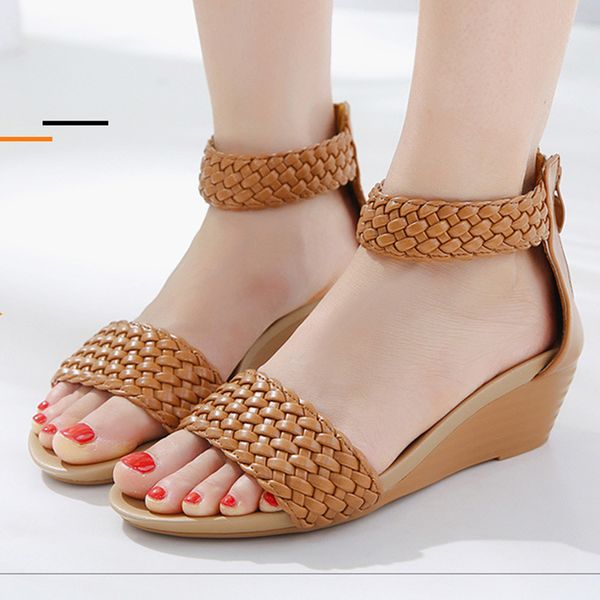 adibosy wedges summer women sandals 2020 zipper retro platform heels women shoes fashion plus size rome beach ladies sandals, Black
adibosy wedges summer women sandals 2020 zipper retro platform heels women shoes fashion plus size rome beach ladies sandals, Black