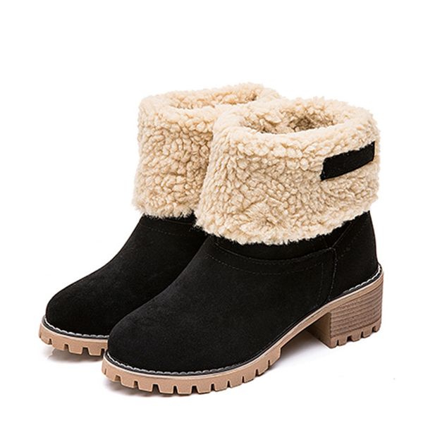 2019 new winter ladies booties in the tube with boots women suede plus velvet warm women boots woolen shoes a182, Black
2019 new winter ladies booties in the tube with boots women suede plus velvet warm women boots woolen shoes a182, Black