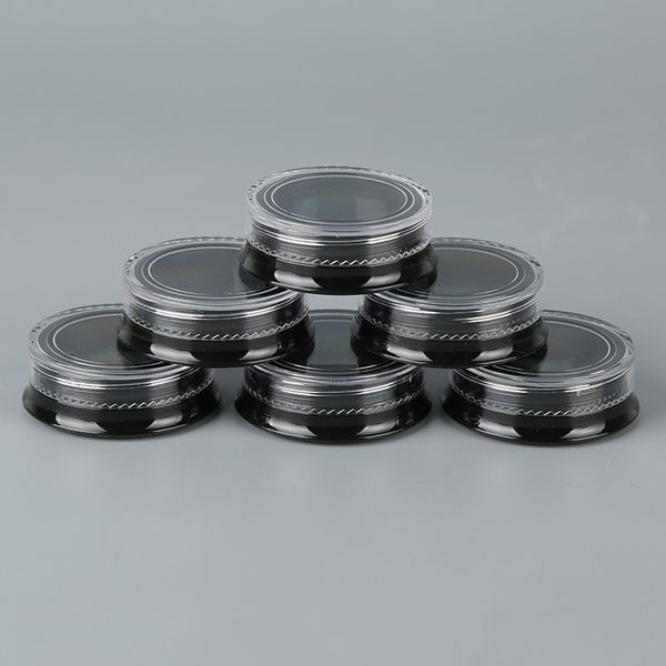 new 3g round black cosmetic jars with clear screw cap lids for powdered eyeshadow mineralized makeup cosmetic samples bpa free
new 3g round black cosmetic jars with clear screw cap lids for powdered eyeshadow mineralized makeup cosmetic samples bpa free