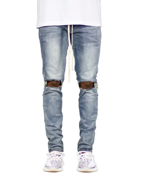 big hole mens designer jeans fashion skinny zipper panelled drawstring mens pencil pants casual males clothing, Blue
big hole mens designer jeans fashion skinny zipper panelled drawstring mens pencil pants casual males clothing, Blue