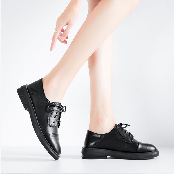 women's flats oxford shoes woman spring laces up sneakers ladies brogues vintage casual shoes for women footwear 2020, Black
women's flats oxford shoes woman spring laces up sneakers ladies brogues vintage casual shoes for women footwear 2020, Black