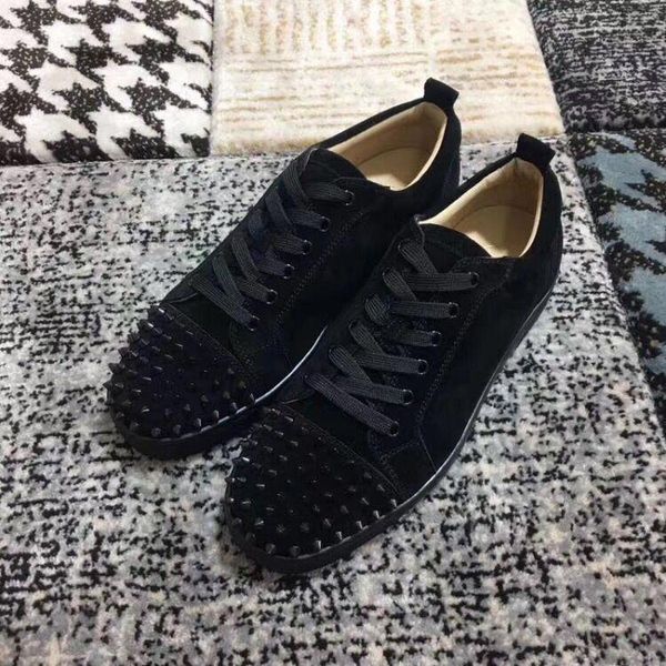 luxury designer red bottom loafers for men women genuine leather slip on platform casual sneakers spikes wedding party flats men shoes y1603, Black
luxury designer red bottom loafers for men women genuine leather slip on platform casual sneakers spikes wedding party flats men shoes y1603, Black