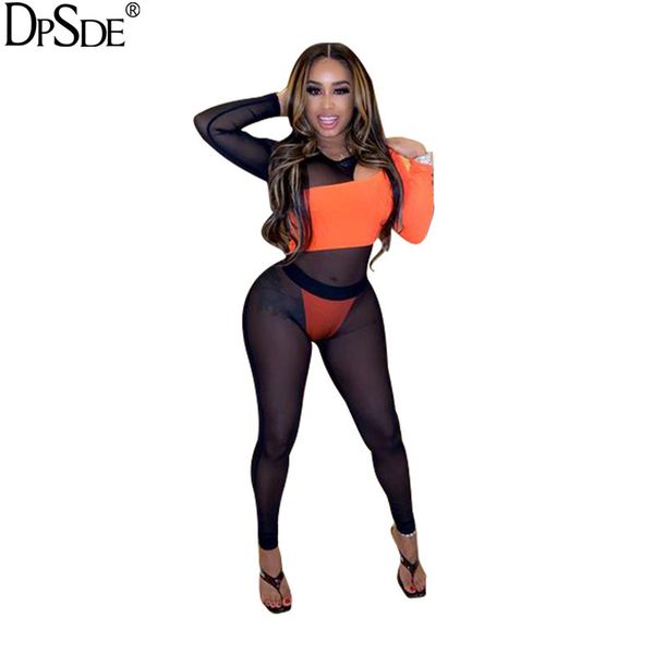 2020 spring new fashion club party style jumpsuits long sleeve round neck stitching color perspective jumpsuits long pants, Black;white
2020 spring new fashion club party style jumpsuits long sleeve round neck stitching color perspective jumpsuits long pants, Black;white