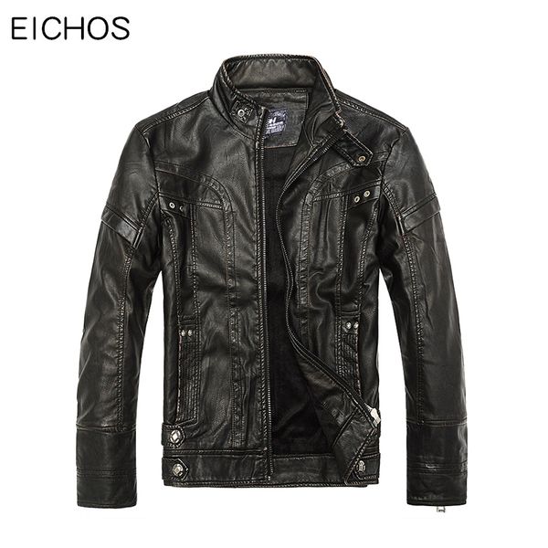 eichos mens leather jackets pu classic western style motorcycle bike cowboy jacket male plus velvet overcoat m-5xl, Black
eichos mens leather jackets pu classic western style motorcycle bike cowboy jacket male plus velvet overcoat m-5xl, Black