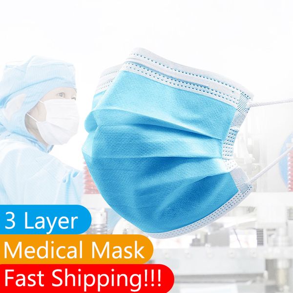 50/100/200pcs 3 layer mouth mask anti-dust disposable protective face anti-coronavirus/influenza non-woven safety masks
50/100/200pcs 3 layer mouth mask anti-dust disposable protective face anti-coronavirus/influenza non-woven safety masks
