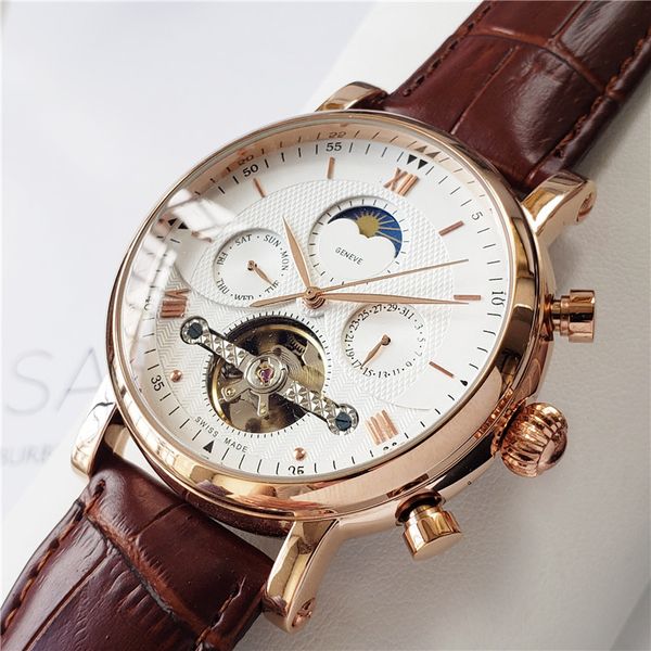 дизайнер швейцарские часы кожа tourbillon часы автоматические мужские наручные часы класса люкс механические часы стали relogio часы мужчина, Slivery;brown
дизайнер швейцарские часы кожа tourbillon часы автоматические мужские наручные часы класса люкс механические часы стали relogio часы мужчина, Slivery;brown