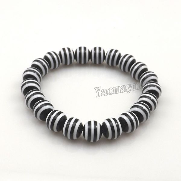 wholesale 24pcs/lot black color 10mm stripe zebra resin beaded bracelets elastic for christmas present ing
wholesale 24pcs/lot black color 10mm stripe zebra resin beaded bracelets elastic for christmas present ing