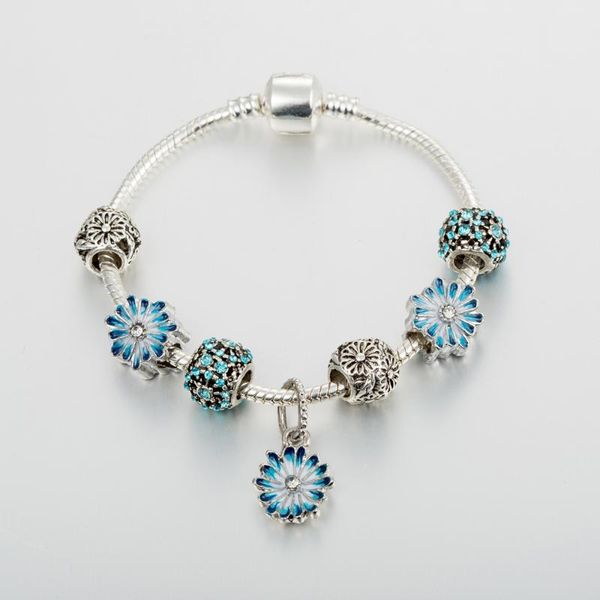 annapaer 2020 new arrivals charm beads blue flower bracelets bangles for women fit original bracelet diy jewelry gift b20017, Golden;silver
annapaer 2020 new arrivals charm beads blue flower bracelets bangles for women fit original bracelet diy jewelry gift b20017, Golden;silver