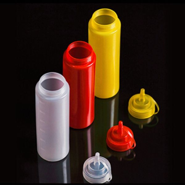 1 pcs 200/360/400/600ml plastic squeeze squirt condiment bottles with twist on cap lids dispensers for ketchup sauces
1 pcs 200/360/400/600ml plastic squeeze squirt condiment bottles with twist on cap lids dispensers for ketchup sauces