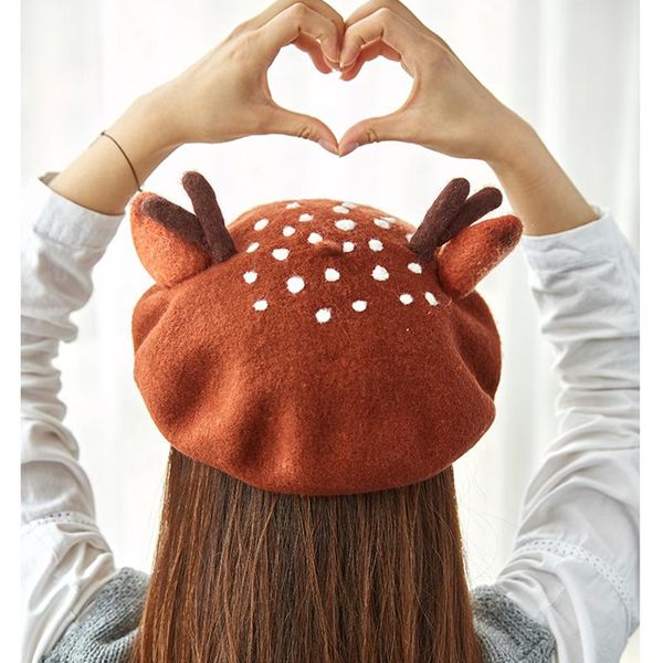 cute antler ears wool cap women hats winter retro handmade knitted warm antlers berets hat ladies christmas birthday gift caps, Blue;gray
cute antler ears wool cap women hats winter retro handmade knitted warm antlers berets hat ladies christmas birthday gift caps, Blue;gray
