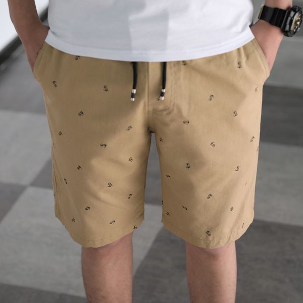 mens shorts streetwear 2019 summer new cotton five points shorts youth sports mens beach, White;black 
mens shorts streetwear 2019 summer new cotton five points shorts youth sports mens beach, White;black