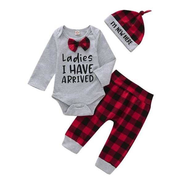 autumn baby boy clothes adorable long sleeve letters romper plaid trousers hat outfits clothes, White
autumn baby boy clothes adorable long sleeve letters romper plaid trousers hat outfits clothes, White