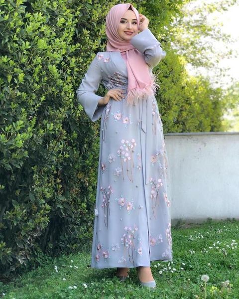 flower embroidery knee length chiffon elegant sunscreen long sleeve dress, Black;gray
flower embroidery knee length chiffon elegant sunscreen long sleeve dress, Black;gray