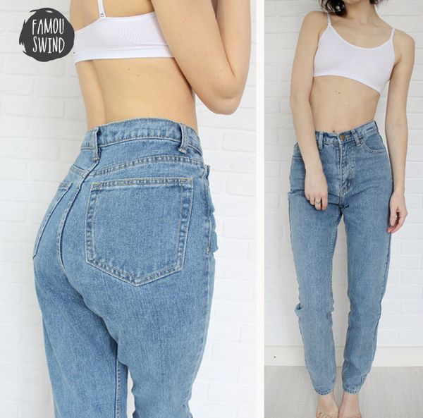 2019 good quality women jeans europe and hight new fashion woman pants the waisted plaid female jeans, Blue
2019 good quality women jeans europe and hight new fashion woman pants the waisted plaid female jeans, Blue