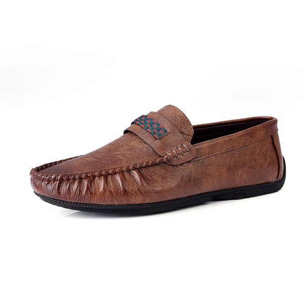 fashion men casual shoes leather flat loafers for male low footwear breathable shoes slip on spring summer flats male, Black
fashion men casual shoes leather flat loafers for male low footwear breathable shoes slip on spring summer flats male, Black
