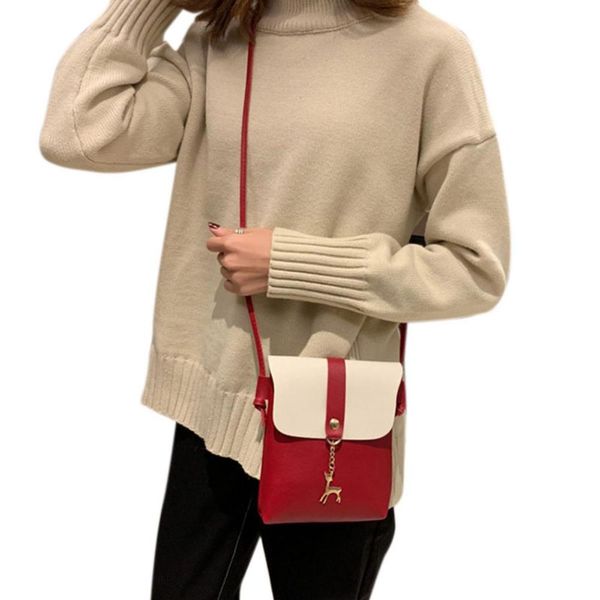 women shoulder bag fashion animal pendant decor concise casual all-match color-blocked pu square shape running bag
women shoulder bag fashion animal pendant decor concise casual all-match color-blocked pu square shape running bag