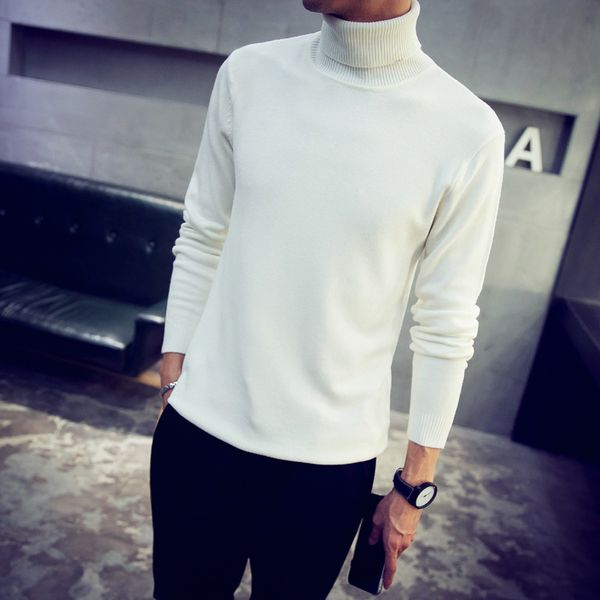 korean style men wool sweater pullover solid men fashion sweater knitted slim winter coat, White;black
korean style men wool sweater pullover solid men fashion sweater knitted slim winter coat, White;black