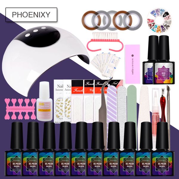 nail set gel nail 24w uv lamp dryer manicure set 10pcs gel polish soak off manicure polish kit for kit tool
nail set gel nail 24w uv lamp dryer manicure set 10pcs gel polish soak off manicure polish kit for kit tool