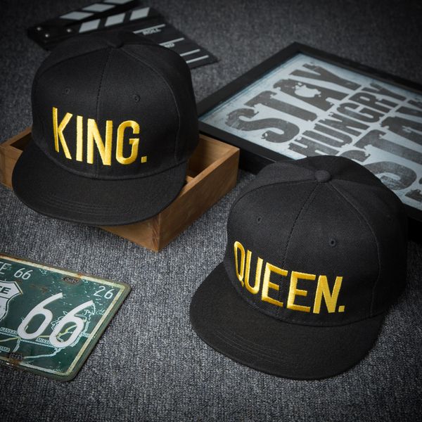 fashion king queen men's women's baseball hat spring band king queen embroidery couple hip-hop flat cap, Blue;gray
fashion king queen men's women's baseball hat spring band king queen embroidery couple hip-hop flat cap, Blue;gray