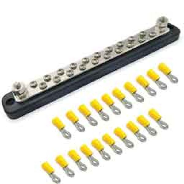 with terminal 20-bit busbar terminal block continuous 150a dc 130a ac current 20-bit single row heat shrink ring car terminals
with terminal 20-bit busbar terminal block continuous 150a dc 130a ac current 20-bit single row heat shrink ring car terminals