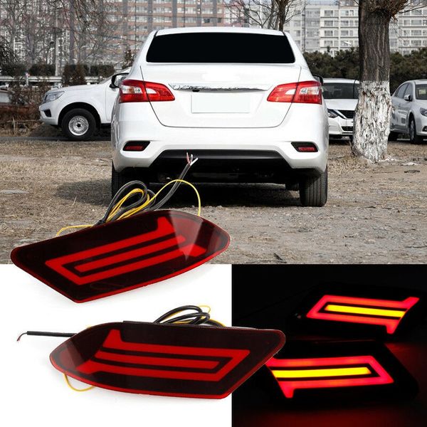 2pcs car led rear bumper reflector drl turn signal brake light for sylphy 2016-2018
2pcs car led rear bumper reflector drl turn signal brake light for sylphy 2016-2018