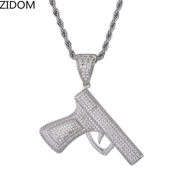 men hip hop iced out bling handgun shape pendant necklaces aaa zircon fashion hiphop necklace jewelry drop shipping, Silver
men hip hop iced out bling handgun shape pendant necklaces aaa zircon fashion hiphop necklace jewelry drop shipping, Silver