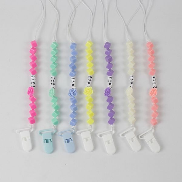 pacifier clip chain baby infant plastic flower teething beads prevent drop down paci holder soothie clips teether toy 181003
pacifier clip chain baby infant plastic flower teething beads prevent drop down paci holder soothie clips teether toy 181003