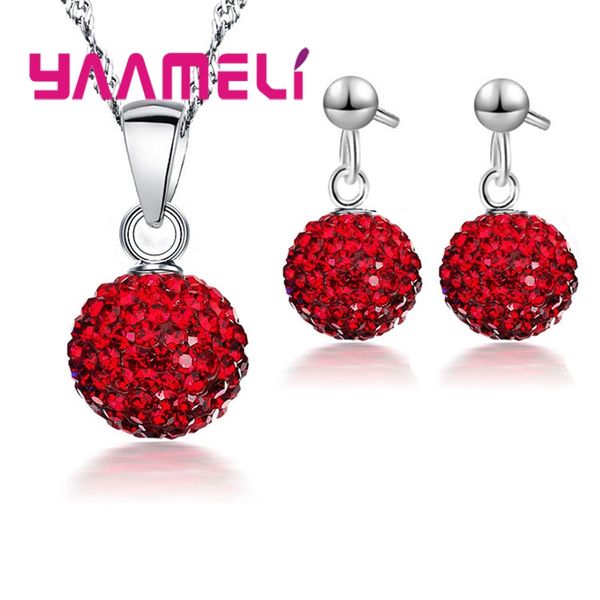 earring pendant necklace pave rhinstone disco ball 925 silver jewelry for women dress party valentine's day gift
earring pendant necklace pave rhinstone disco ball 925 silver jewelry for women dress party valentine's day gift