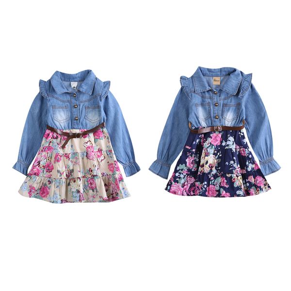 2018 cute casual newborn toddler baby girls long sleeve turn-down collar single breasted denim floral print a-line dress 2 style, Red;yellow
2018 cute casual newborn toddler baby girls long sleeve turn-down collar single breasted denim floral print a-line dress 2 style, Red;yellow