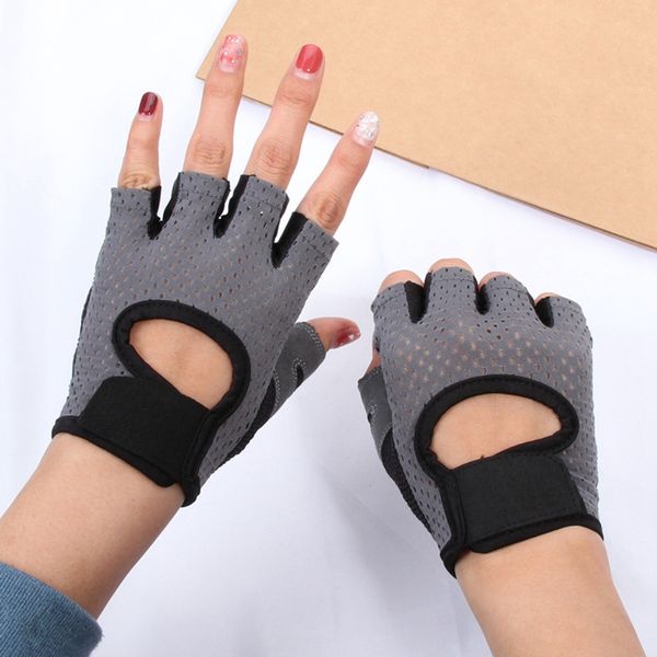 half finger gloves sports fitness breathable mesh palm non-slip yoga driving cycling summer half finger ladies gloves, Black
half finger gloves sports fitness breathable mesh palm non-slip yoga driving cycling summer half finger ladies gloves, Black