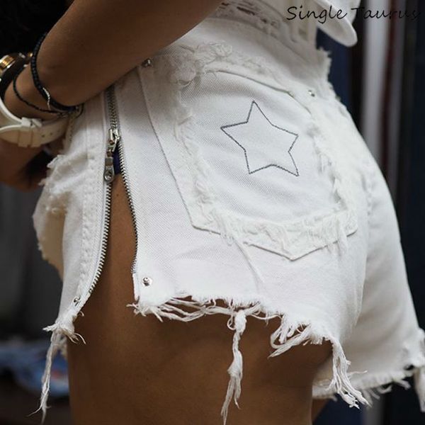 ladies shorts womens shorts waist high embroidery star jeans shorts women hole tassel summer high street side zipper spodenki damskie, White;black
ladies shorts womens shorts waist high embroidery star jeans shorts women hole tassel summer high street side zipper spodenki damskie, White;black