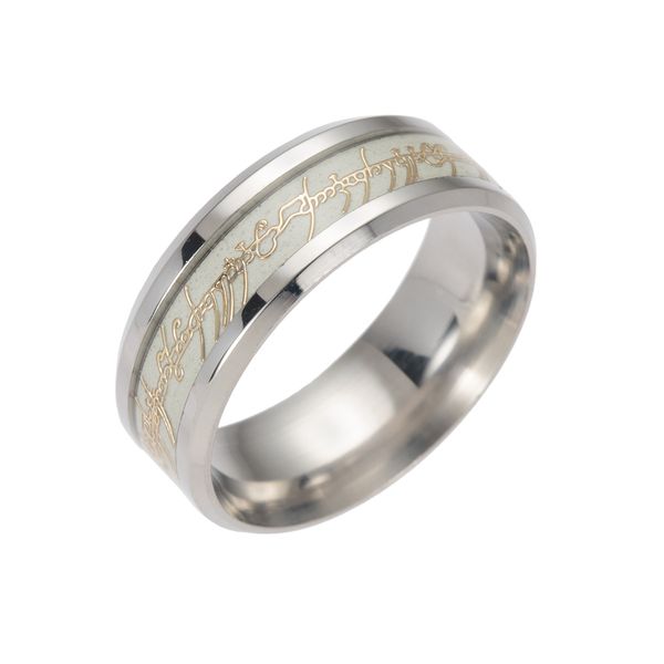new fashion stainless steel magic ring shiny glowing fluorescent ring birthday party letter text wedding jewelry, Silver
new fashion stainless steel magic ring shiny glowing fluorescent ring birthday party letter text wedding jewelry, Silver