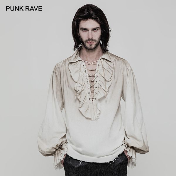 punk rave black white colours steampunk men's loose long sleeve shirt gothic vintage victorian fashion men clothing, White;black
punk rave black white colours steampunk men's loose long sleeve shirt gothic vintage victorian fashion men clothing, White;black