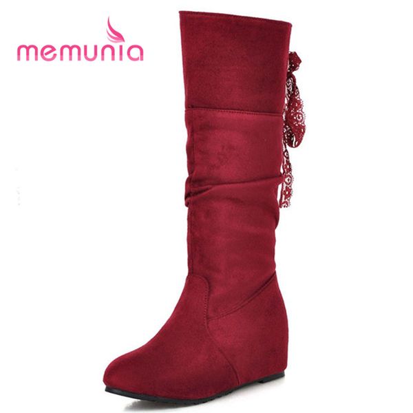 memunia big size 34-43 women boots sweet lace butterfly knot fashion boots height increasing winter 2018 new mid calf, Black
memunia big size 34-43 women boots sweet lace butterfly knot fashion boots height increasing winter 2018 new mid calf, Black