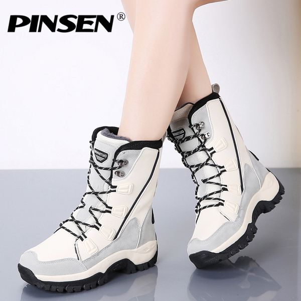 new fashion women boots mid-calf winter snow boots women lace-up comfortable outdoor non-slip rain, Black
new fashion women boots mid-calf winter snow boots women lace-up comfortable outdoor non-slip rain, Black