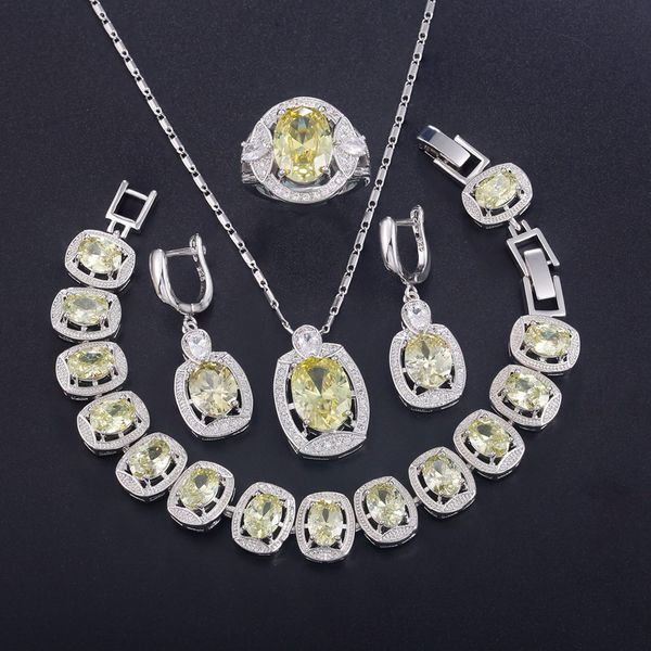 925 sterling silver jewelry sets pendant necklace earring colorful bracelet olive green zircon open ring t732 african beads
925 sterling silver jewelry sets pendant necklace earring colorful bracelet olive green zircon open ring t732 african beads