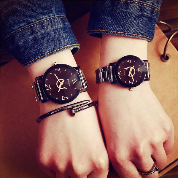 creative women men watches 2017 bgg simple diamond dial full stainless steel quartz watch lover fashion wristwatch relogio, Slivery;brown
creative women men watches 2017 bgg simple diamond dial full stainless steel quartz watch lover fashion wristwatch relogio, Slivery;brown