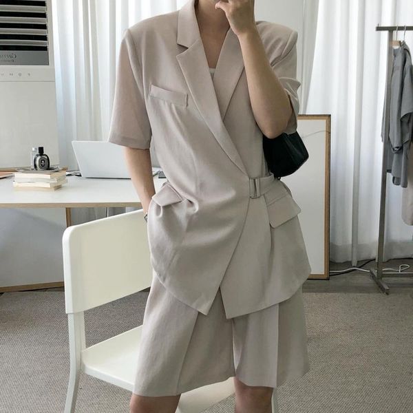 hzirip 2020 new summer office set women blazer suits minimalist elegant casual blazer coat + short pants suits 2 piece sets, White;black
hzirip 2020 new summer office set women blazer suits minimalist elegant casual blazer coat + short pants suits 2 piece sets, White;black