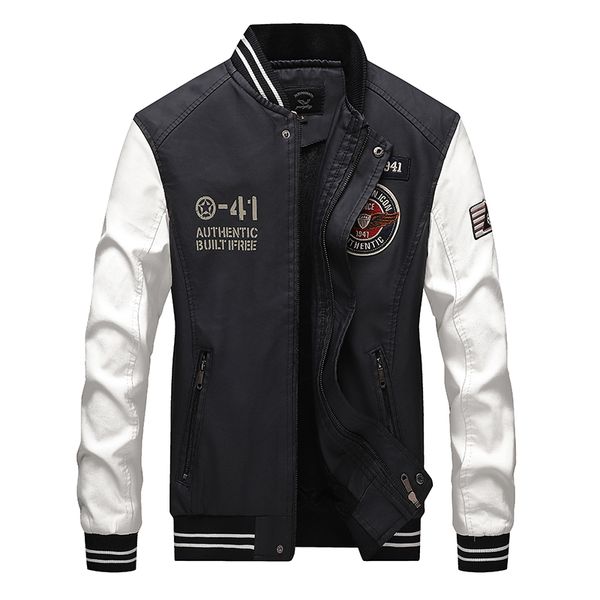 pu men leather coats blue autumn winter pilot jacket patchwork black jackets faux leather new 2019 casual mens jacket coat
pu men leather coats blue autumn winter pilot jacket patchwork black jackets faux leather new 2019 casual mens jacket coat