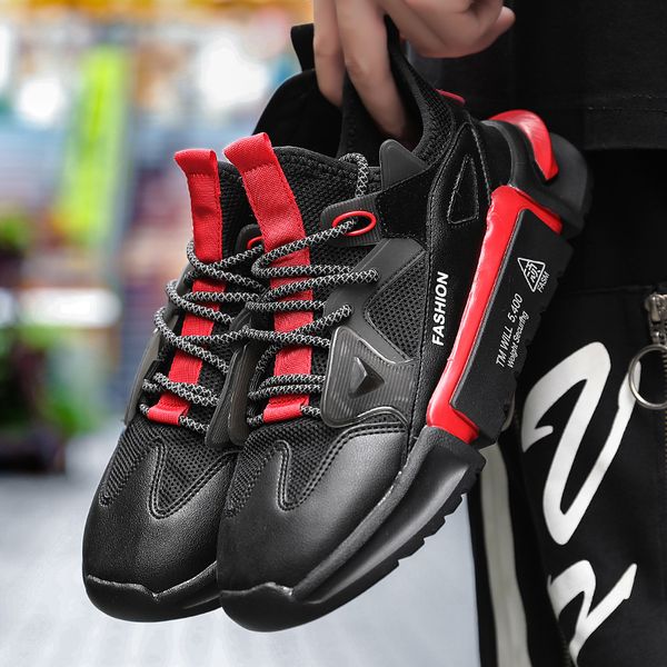 trend men sport shoes breathable lace-up outdoor men sneakers non-slip hard-wearing running shoes summer zapatos hombre athletic